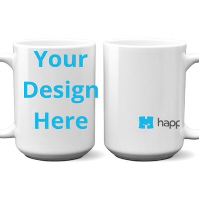 Happego Design5 - 15 oz Ceramic Mug, UV Protected, FDA Compliant, Microwave and Dishwasher Safe Thumbnail