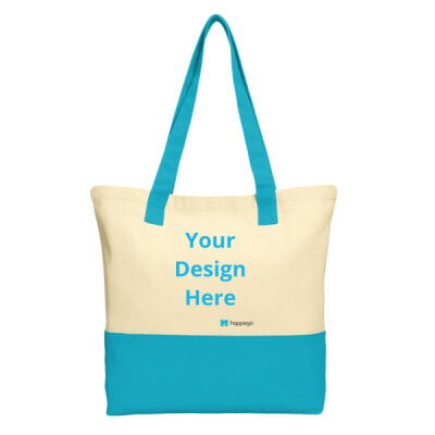 Happego Design 6 - Colorblock Cotton Tote Thumbnail