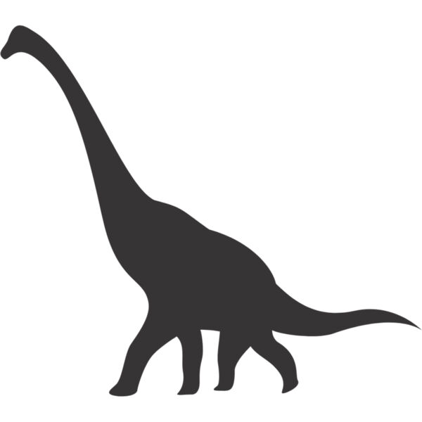 Brachiosaurus Dinosaur Silhouette 2 Thumbnail