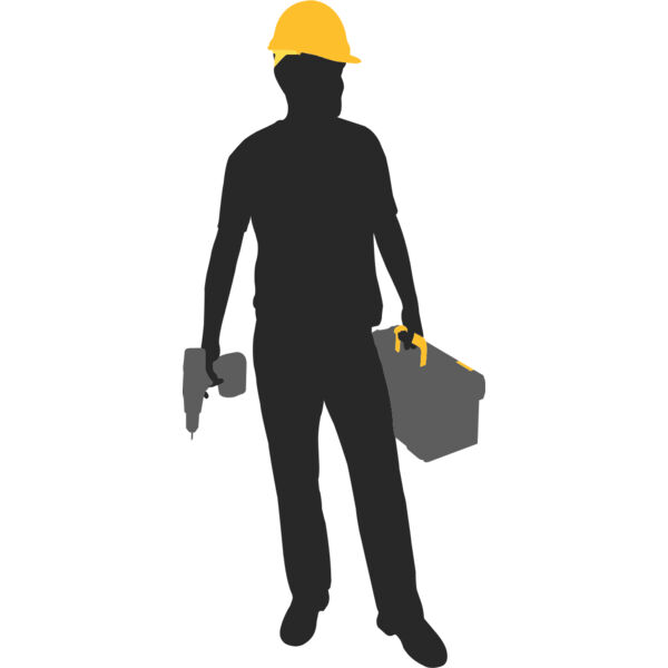 Construction Worker Silhouette 17 Thumbnail