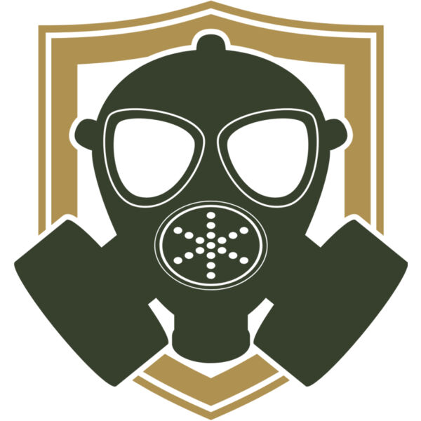 Military Gas Mask Shield Badge 1 Thumbnail