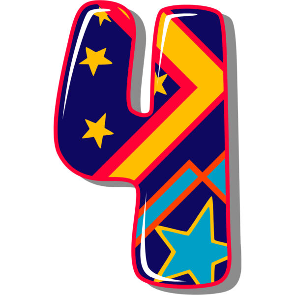 Four Birthday Groovy Number 1 Thumbnail