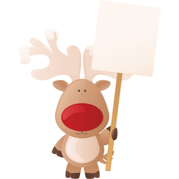 Christmas Reindeer Sign 2 Thumbnail